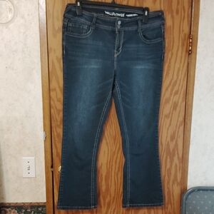 Wallflower Women's Dark Wash Boot Cut Jeans